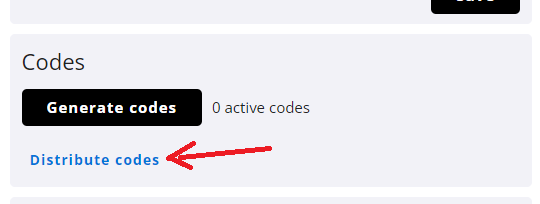 code emails button