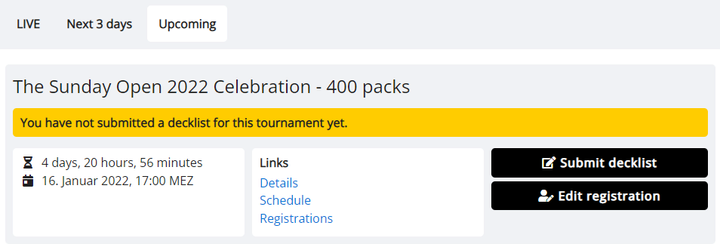 How To Register For Tournaments